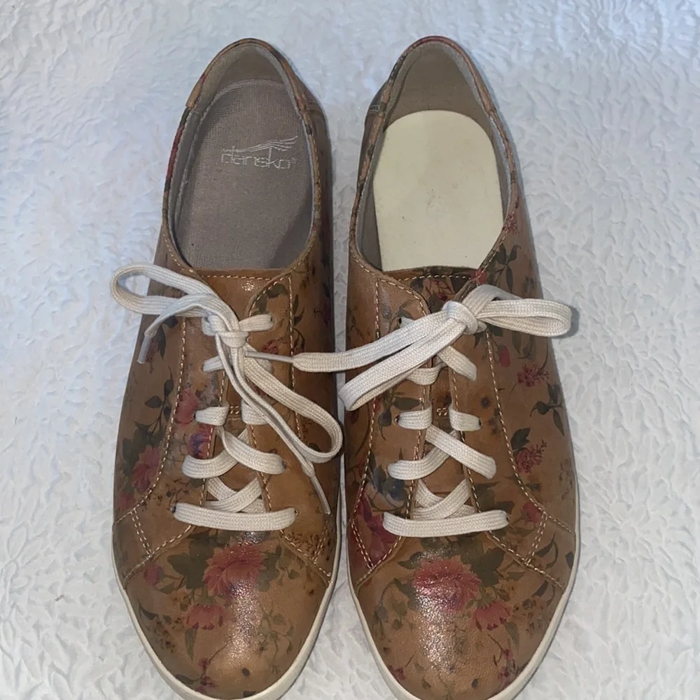 Dansko Orli Floral Leather Sneaker